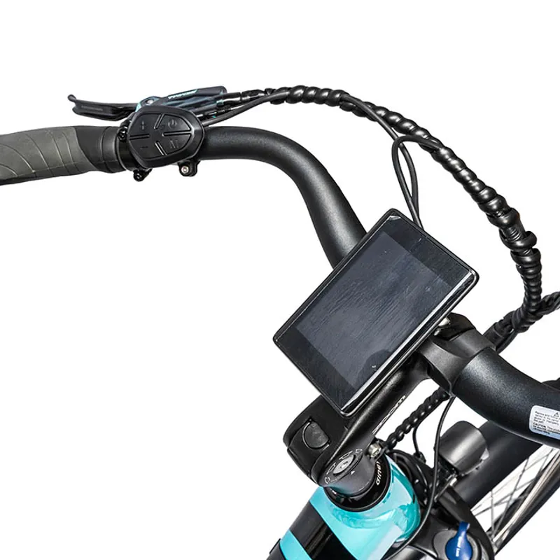 Ampere Deluxe Step Through 700c Wheel Electric Bike Blue-7